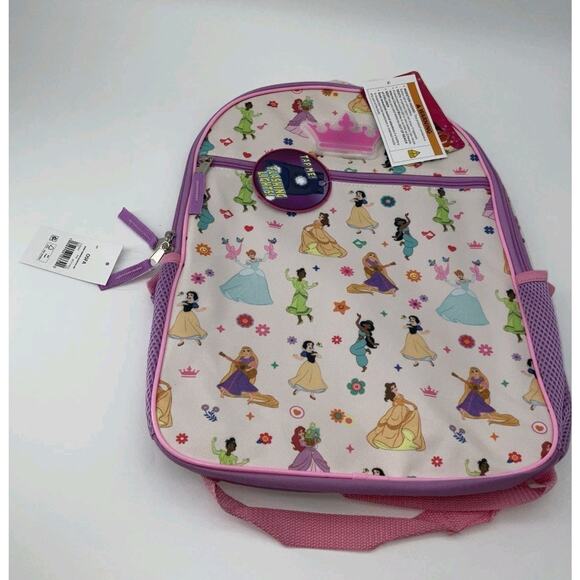 Disney Princess Girls 16″ School Backpack Pink – Kids Bookbag, Durable & Cute - Picture 1 of 5